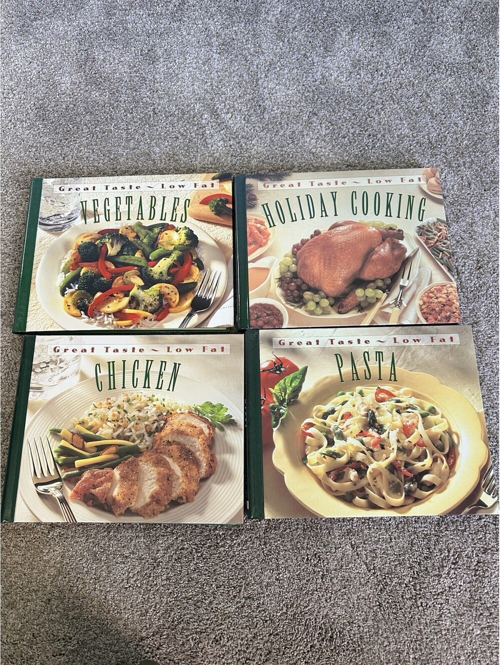 TIME-LIFE-Vintage Cookbook- Great Taste~Low Fat Time-Life Recipes HC 4pc LOT SET